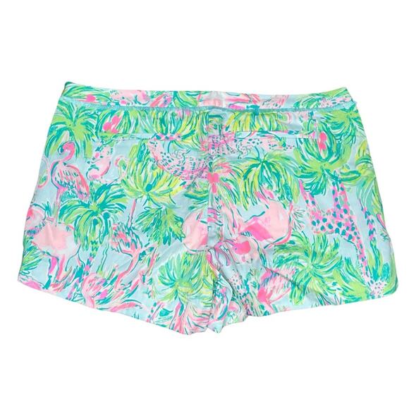 Lilly Pulitzer Adie Short Seasalt Blue on Parade Women’s Sz 10 - Picture 5 of 7